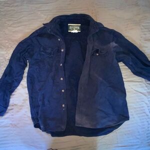 Field & Stream Button Up Shirt Dark Blue